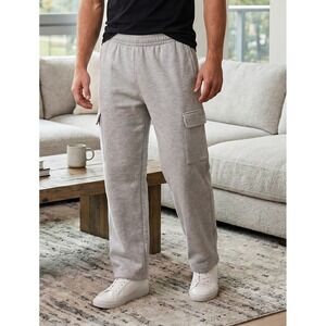 Pony Cargo Jogger Sweatpants Men's Size XXL Pockets  Elastic Waist Gray Athletic
